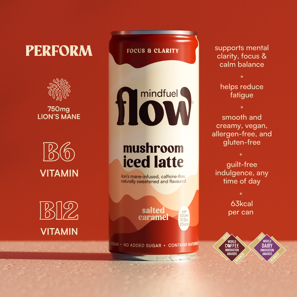 Mindful Flow Lion's Mane Oat Latte- Salted Caramel x 12