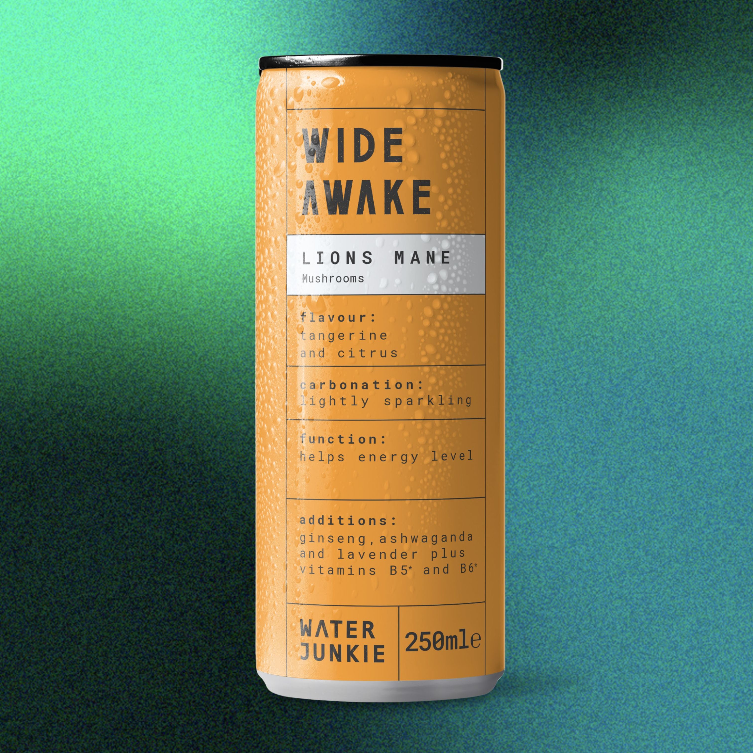 WaterJunkie Wide Awake Lion's Mane Drink x12